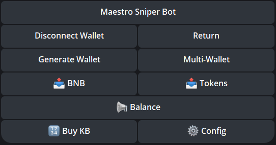 wallet options maestro bot