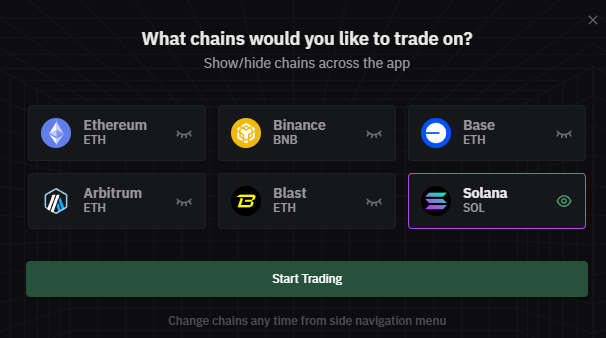 BullX supported chains