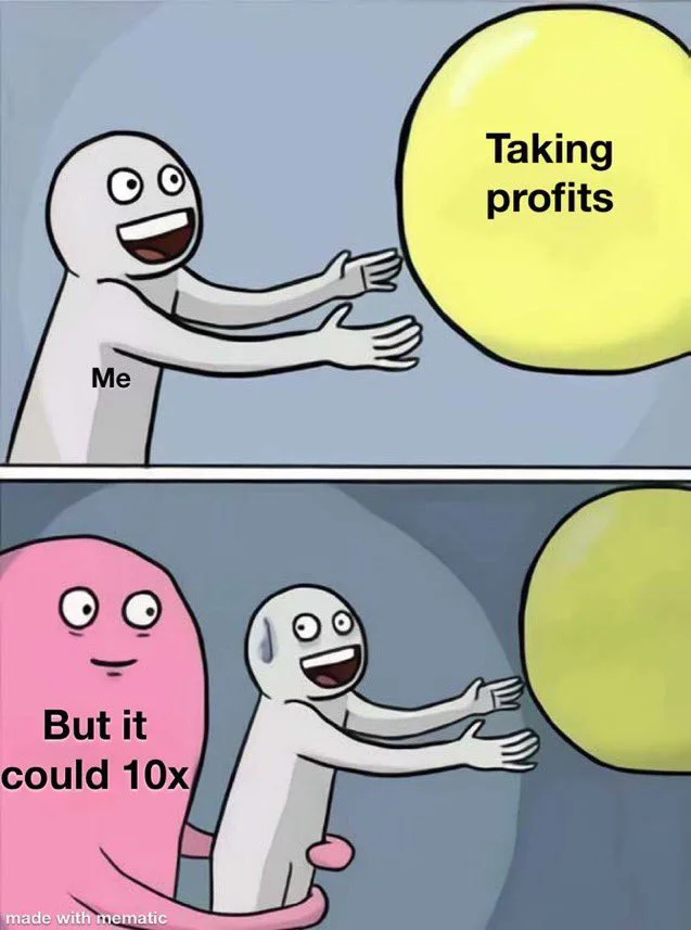Taking profits interface